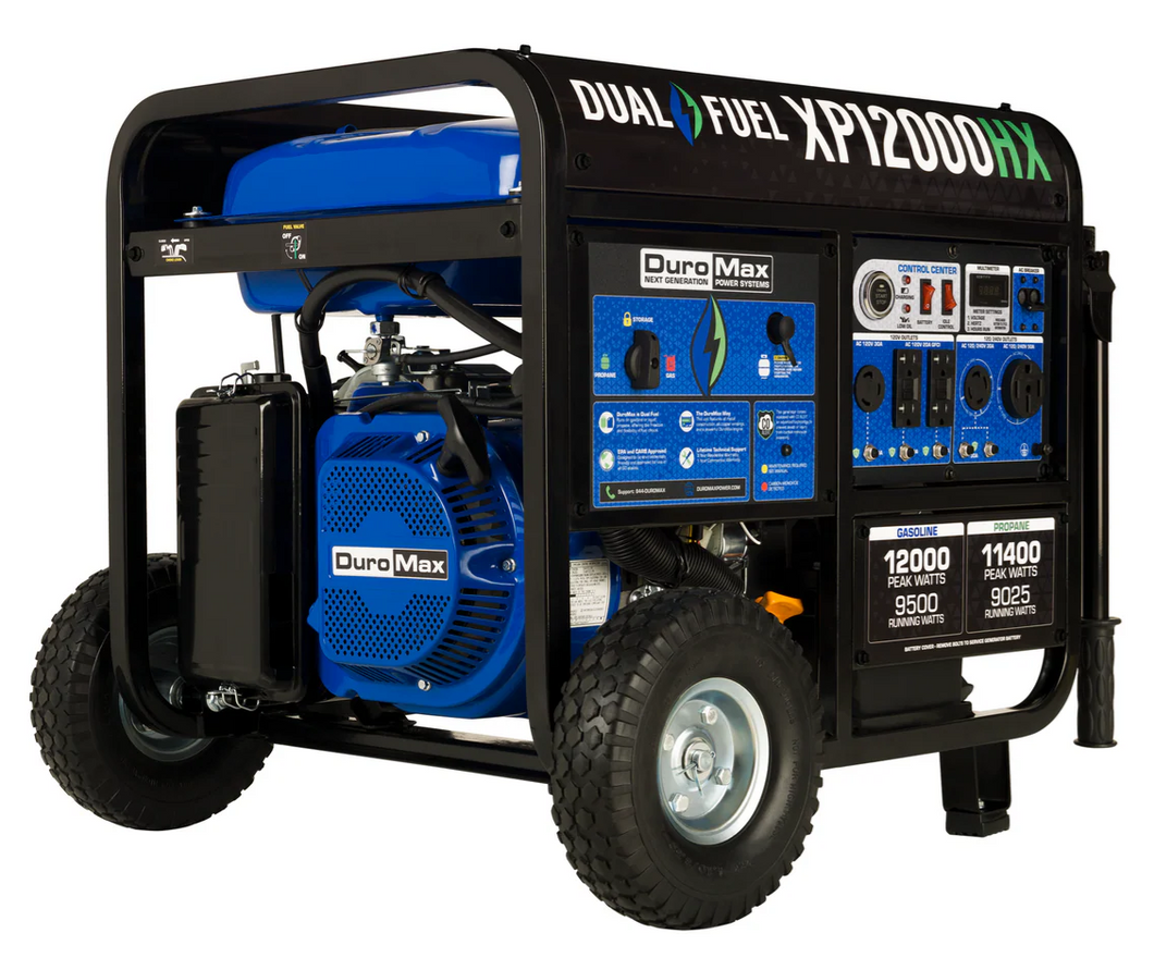XP12000E, XP12000X, XP12000DX, XP12000EH, XP12000HX, Propane - Natural Gas & Gasoline Tri Fuel Conversion Kit for Duromax Generator