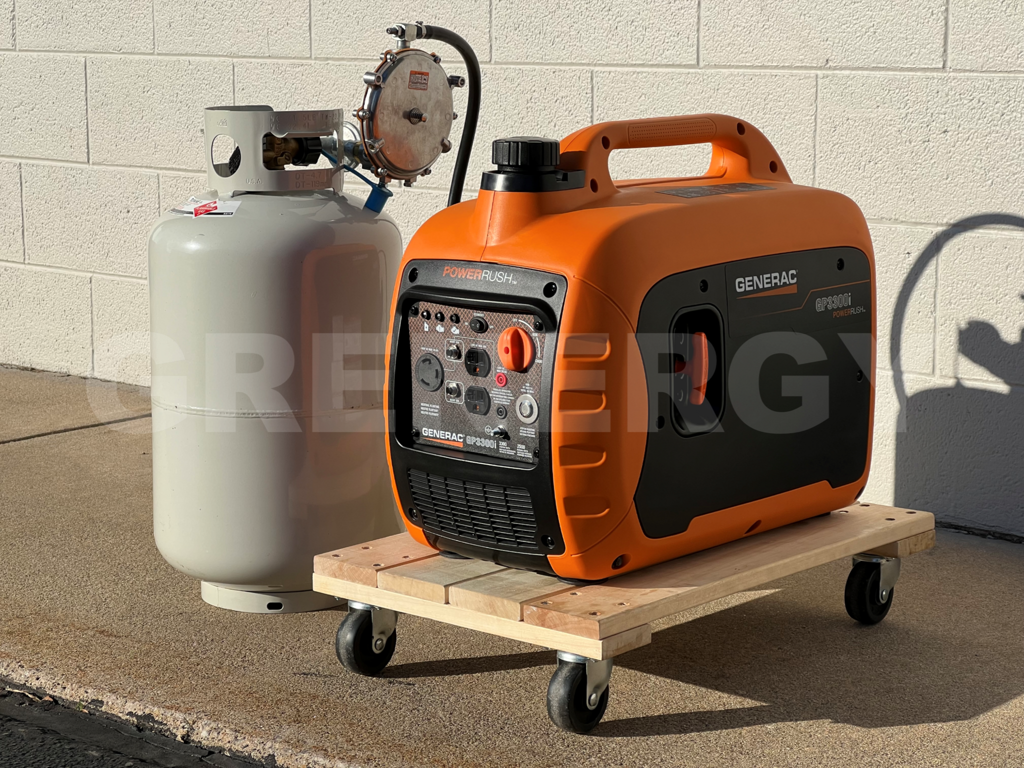 Propane top generac generator